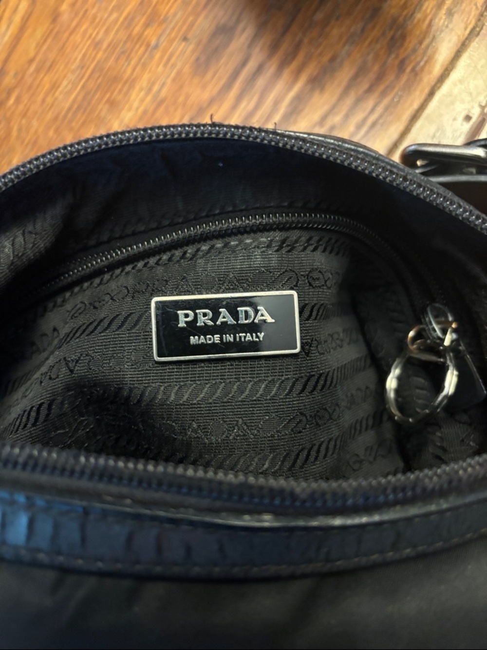Prada Vintage Tessuto Nylon Shoulder Bag COA - Picture 14 of 17